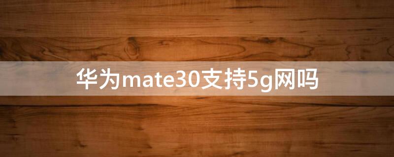 华为mate30支持5g网吗（华为mate30支持5g吗?）