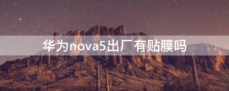 华为nova5出厂有贴膜吗（华为nova5pro出厂贴膜了吗）