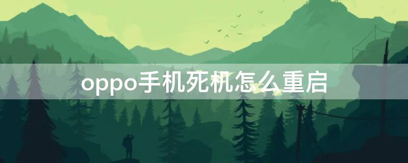 oppo手机死机怎么重启（oppo手机死机重启不了按电源键也没办法）