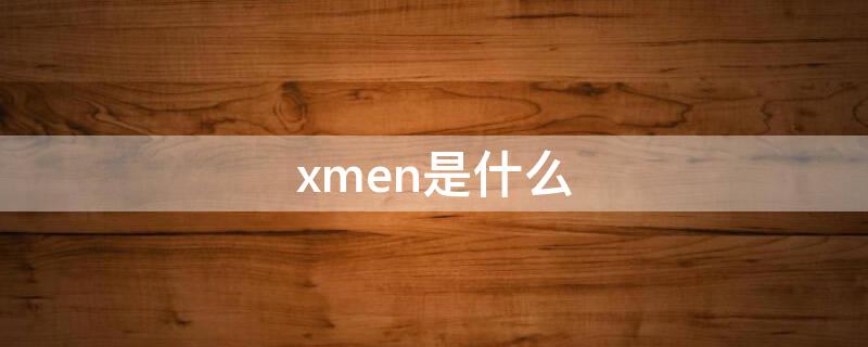 xmen是什么 X门是什么