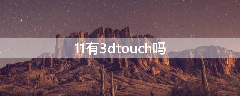 11有3dtouch吗（苹果11有没有3dtouch功能吗）