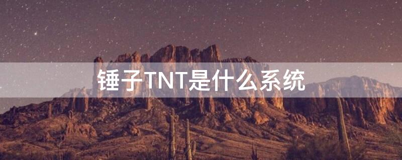 锤子TNT是什么系统 锤子tnt系统好用吗