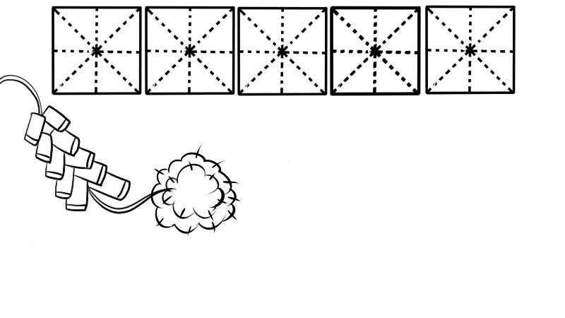 春节简笔画主题画