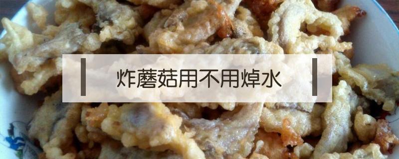 炸蘑菇用不用焯水 空气炸锅炸蘑菇用不用焯水