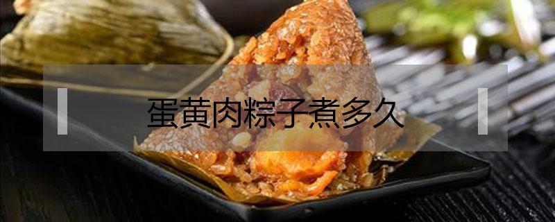 蛋黄肉粽子煮多久（蛋黄肉粽子煮多久才会熟）