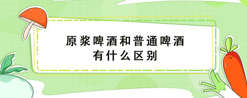 原浆啤酒和普通啤酒有什么区别 原浆啤酒多少钱一瓶