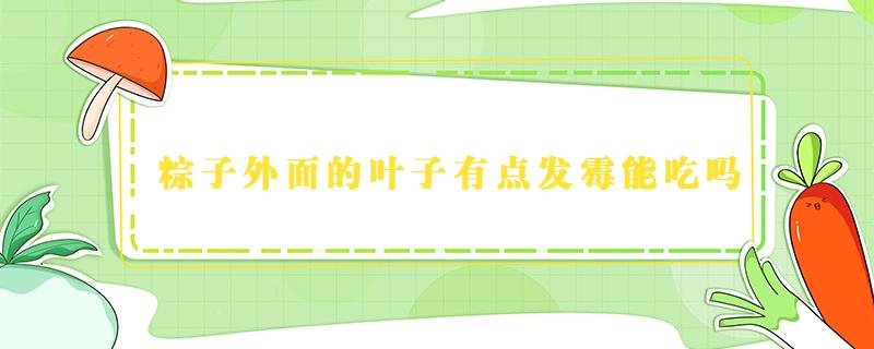 粽子外面的叶子有点发霉能吃吗（粽子外面的叶子有点发霉能吃吗图片）