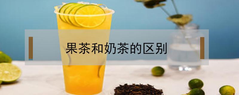 果茶和奶茶的区别 果茶和奶茶的热量