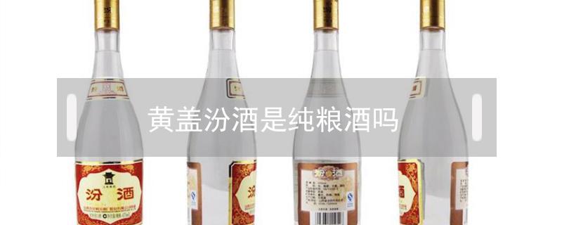 黄盖汾酒是纯粮酒吗（黄盖汾酒和红盖汾酒是粮食酒吗）