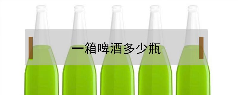 一箱啤酒多少瓶（ktv一箱啤酒多少瓶）