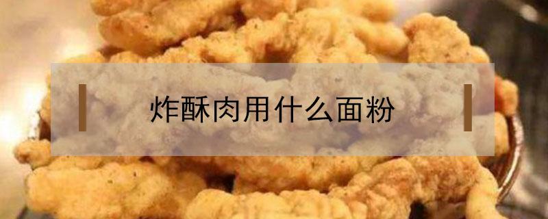 炸酥肉用什么面粉 炸酥肉用什么面粉最好