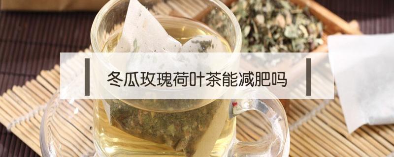 冬瓜玫瑰荷叶茶能减肥吗