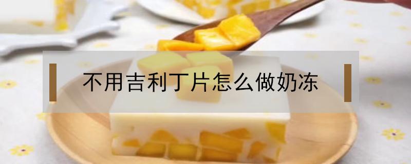 不用吉利丁片怎么做奶冻（如何用吉利丁片做奶冻）