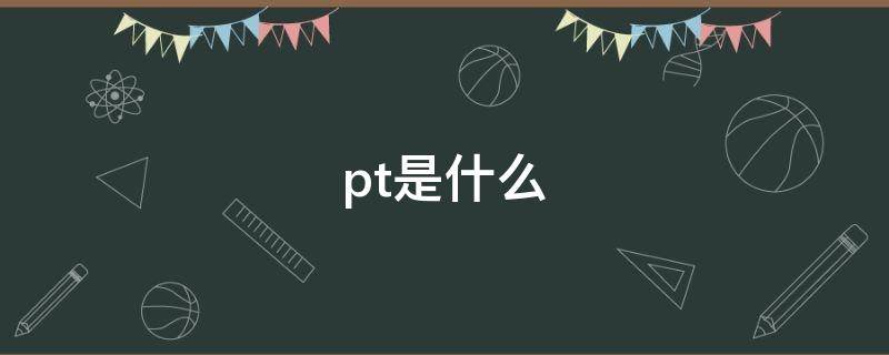 pt是什么（pt是什么意思）