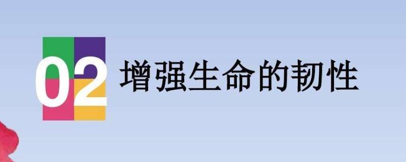 如何增强生命的韧性（如何增强生命的韧性知识点）