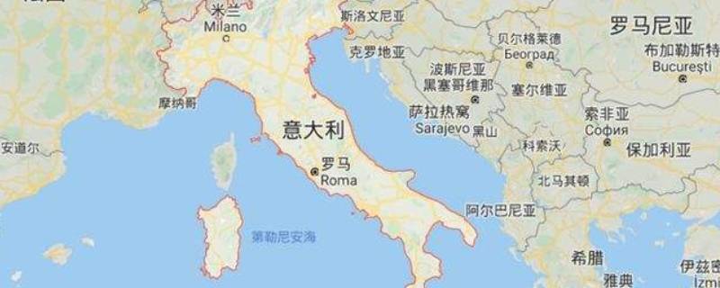意大利在地图上像什么 地图上的意大利长什么样子