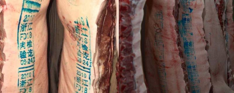 猪肉标签什么颜色是标准的 猪肉上标的颜色