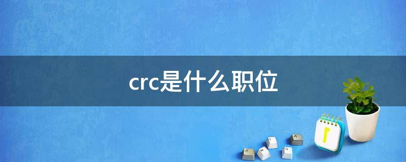 crc是什么职位（crc是什么职位什么工作）