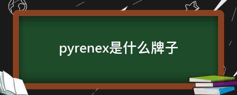 pyrenex是什么牌子（pyrenex是什么牌子的羽绒服）