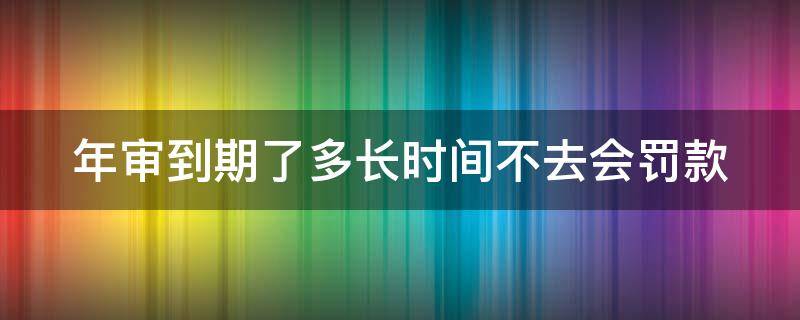 年审到期了多长时间不去会罚款（年审到期多久没事）