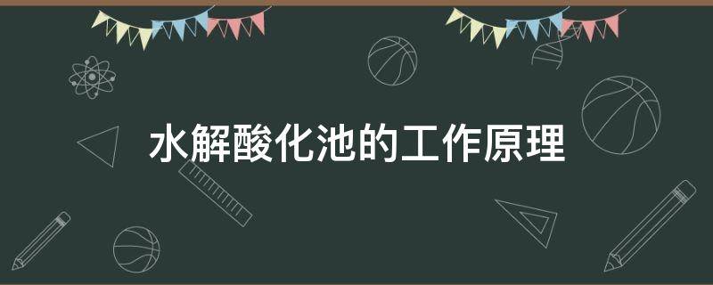 水解酸化池的工作原理（水解酸化池的工作原理常见吗）