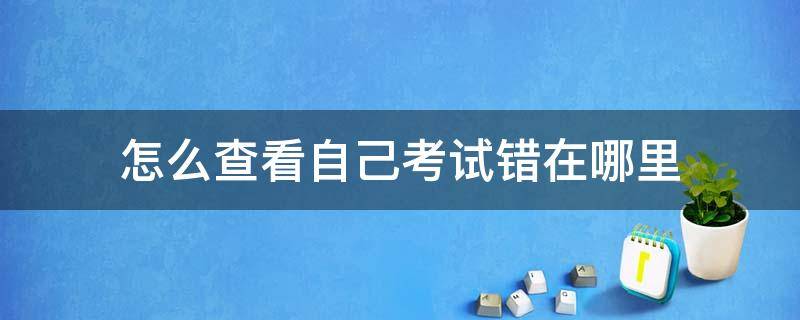 怎么查看自己考试错在哪里（考试中如何检查出自己的错误）