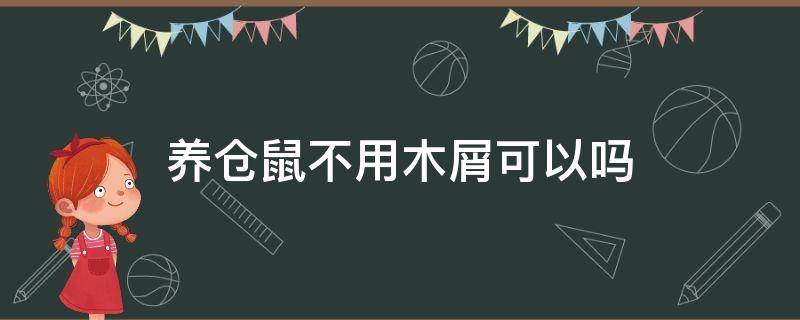 养仓鼠不用木屑可以吗 养仓鼠不用木屑可不可以