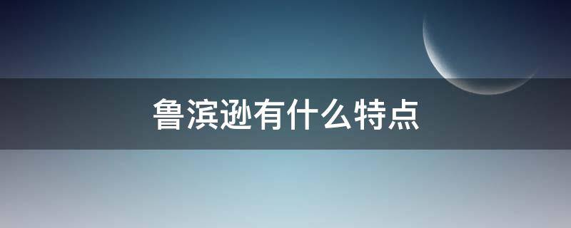 鲁滨逊有什么特点 鲁滨逊有什么特点简要理由