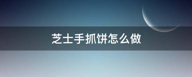 芝士手抓饼怎么做（芝士手抓饼怎么做视频）