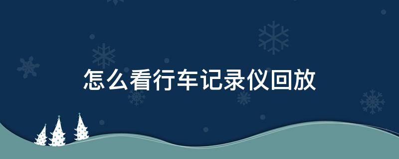 怎么看行车记录仪回放 特斯拉怎么看行车记录仪回放