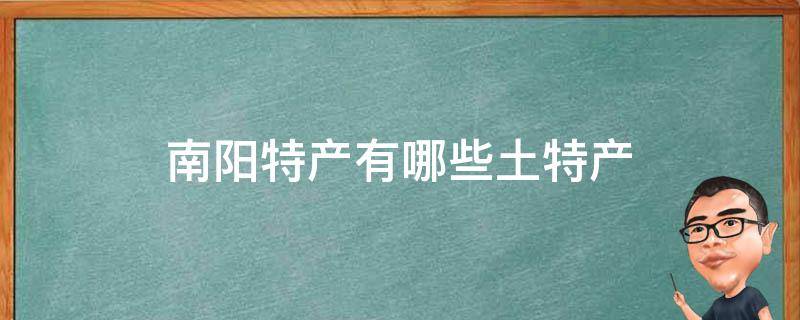 南阳特产有哪些土特产（南阳特产有哪些土特产可以带走）