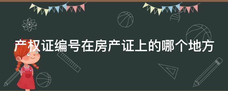 产权证编号在房产证上的哪个地方 上小学房产证编号是哪个