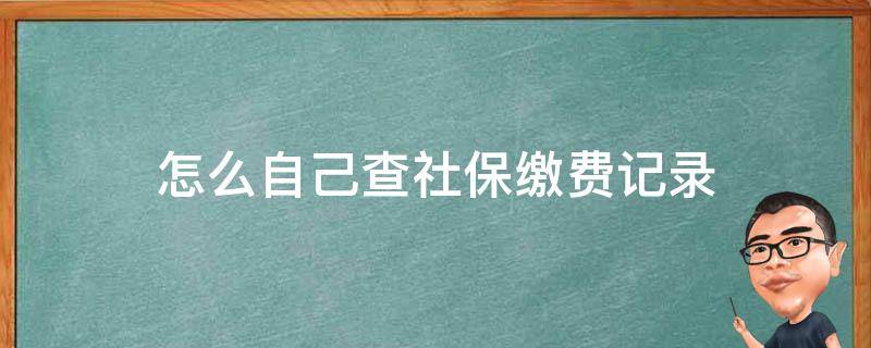 怎么自己查社保缴费记录（怎么网上查自己的社保缴费记录）