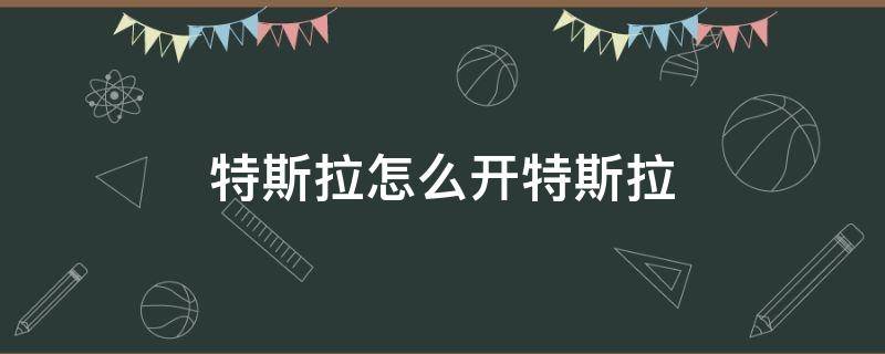 特斯拉怎么开特斯拉 特斯拉轿车怎么开门