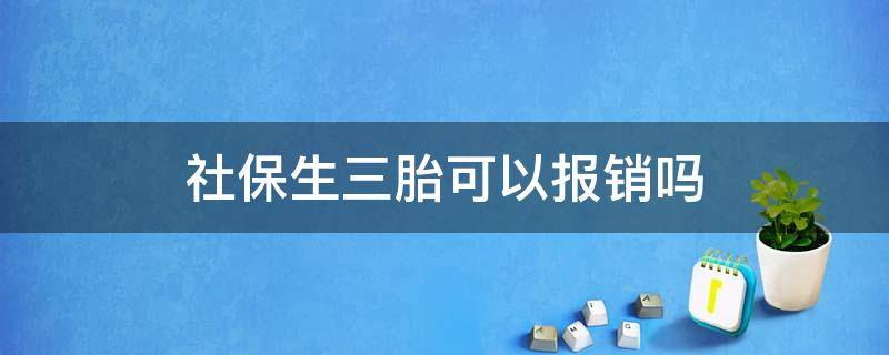 社保生三胎可以报销吗 有社保生三胎可以报销吗