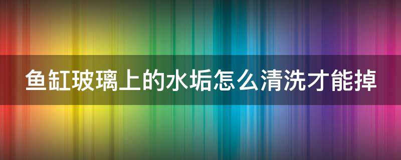 鱼缸玻璃上的水垢怎么清洗才能掉（鱼缸玻璃顽固水垢清除妙招）