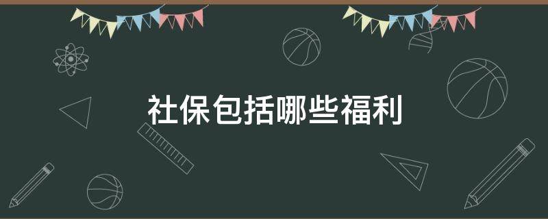 社保包括哪些福利（社会福利包括社会保险吗）