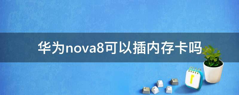 华为nova8可以插内存卡吗（华为nova8pro可以插内存卡吗）