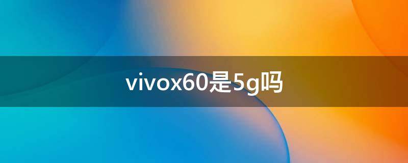 vivox60是5g吗（vivox60是5g么）