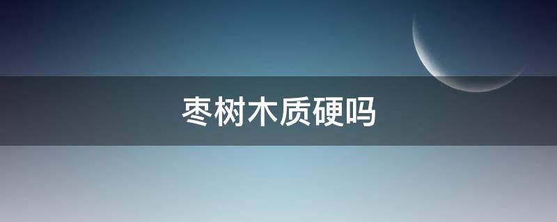 枣树木质硬吗（枣木硬度高吗）