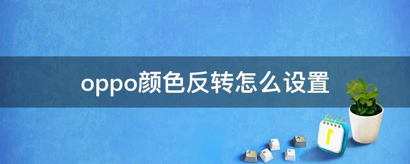 oppo颜色反转怎么设置 oppo颜色反转怎么设置R11t