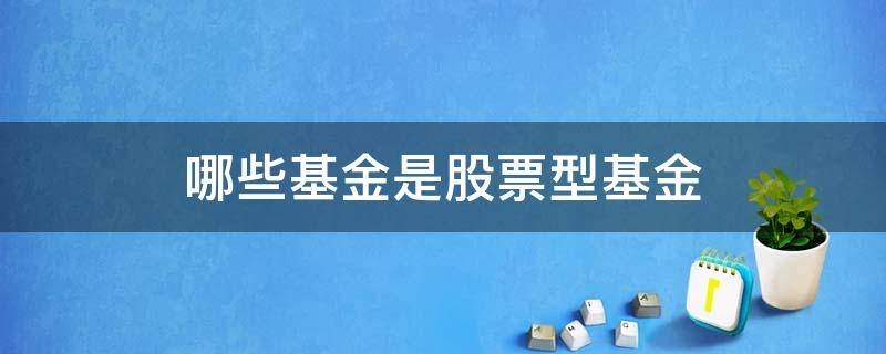 哪些基金是股票型基金 股票型基金属于股票还是基金