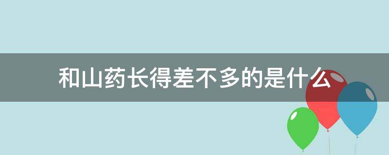 和山药长得差不多的是什么 和山药长得差不多的是什么,可以煲汤的