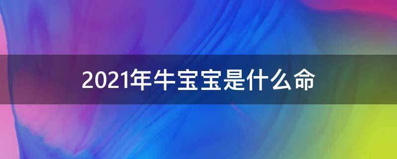 2021年牛宝宝是什么命 2021年牛宝宝是什么命格