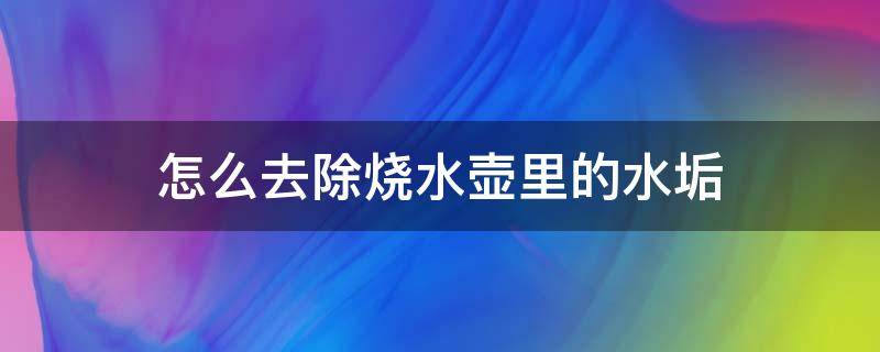 怎么去除烧水壶里的水垢（怎样去除烧水壶里面的水垢）