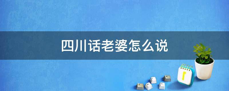 四川话老婆怎么说（四川话老婆咋说）