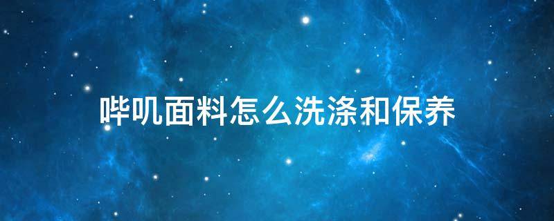 哔叽面料怎么洗涤和保养（涤毛哔叽面料）