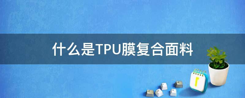 什么是TPU膜复合面料 tpu 复合膜和tpu薄膜的区别