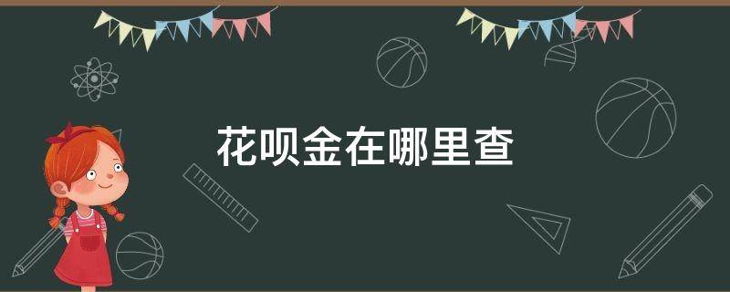 花呗金在哪里查 怎么查看花呗金