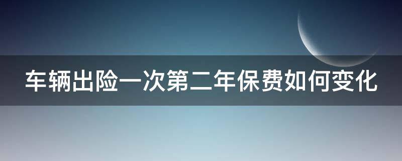 车辆出险一次第二年保费如何变化（车辆出险一次第二年保费涨多少）